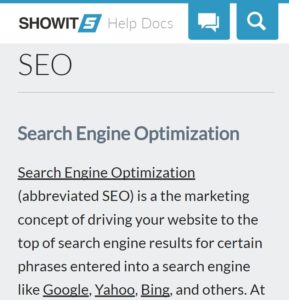 Showit SEO Guide article to boost SEO ranking