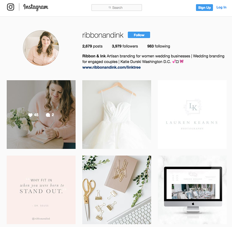 Create a custom link page for your Instgram account
