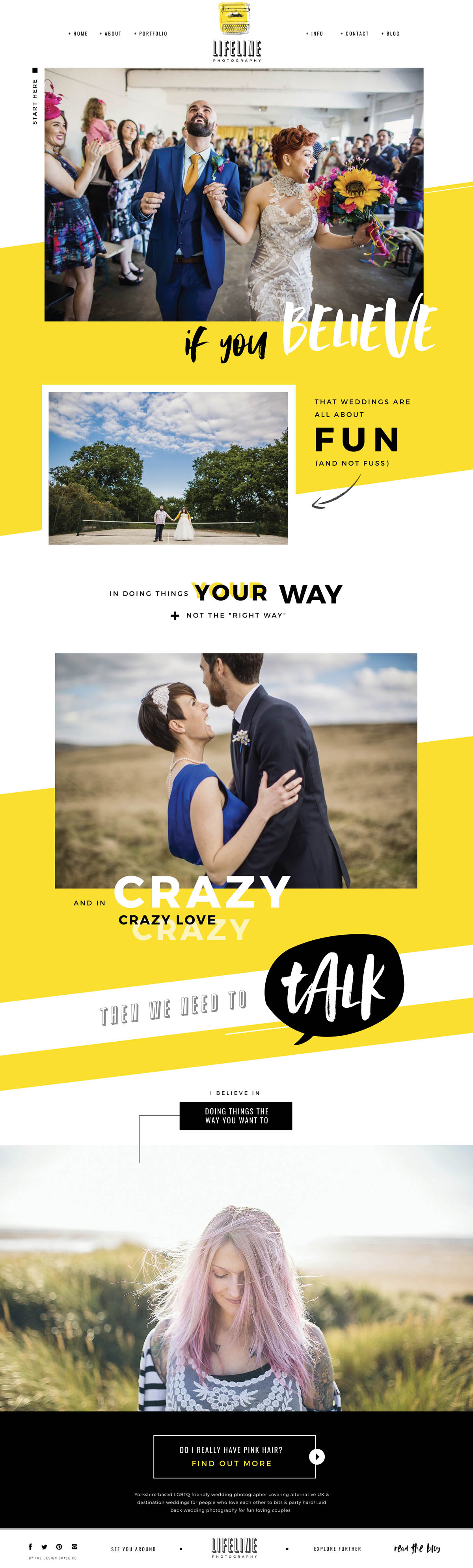 Wedding Photography Website Design 