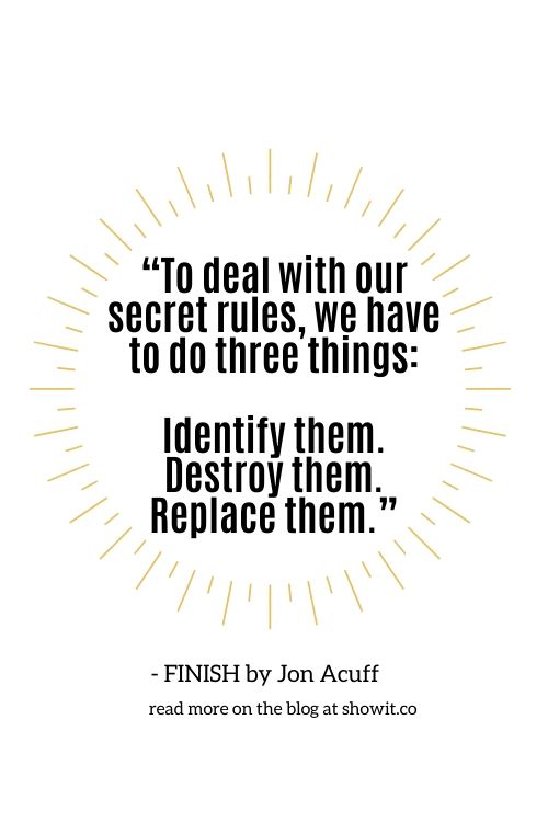 finish by Jon Acuff on the Showit blog