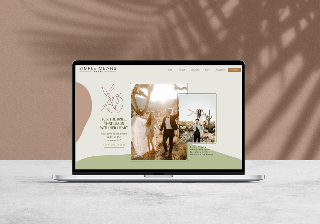 Boho website design by Ace and Whim on Showit