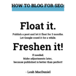 How to blog to improve your SEO