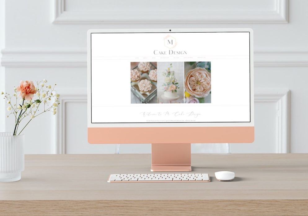 Photo of Desktop version of Cake Design Website